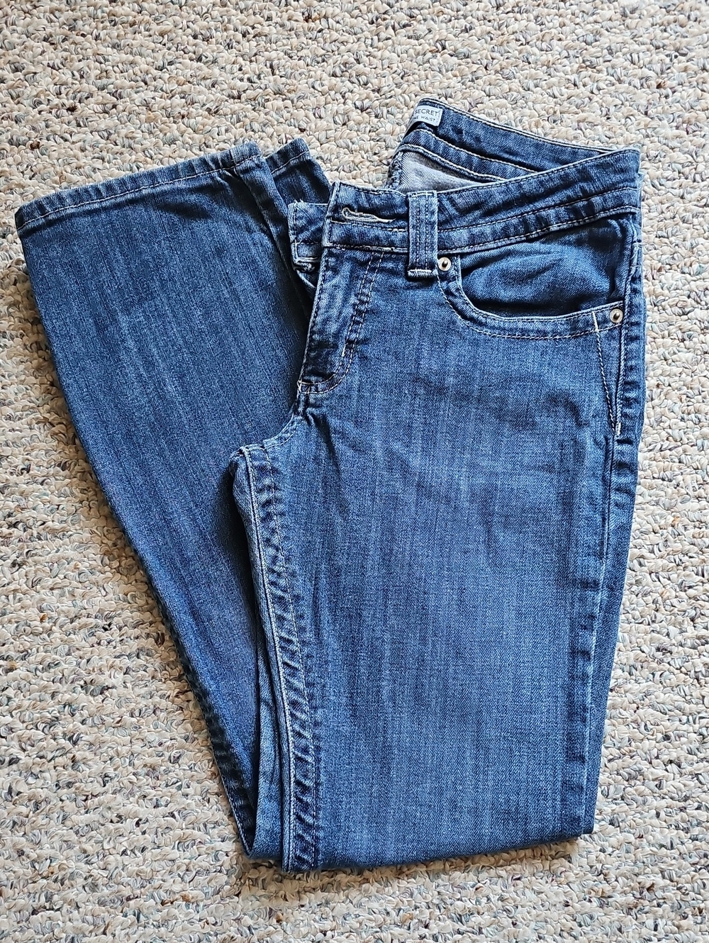 Lee Women's Slender Secret Jeans in Dark Blue Wash 6 Short